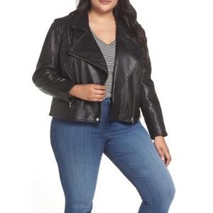Sejour leather moto jacket